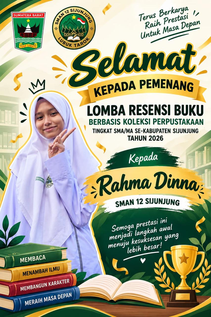 Siswi SMAN 12 Sijunjung Raih Juara 1 Lomba Resensi Buku Tingkat Kabupaten - foto 2